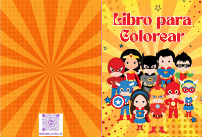 Libro para colorear Mini Super Heroes