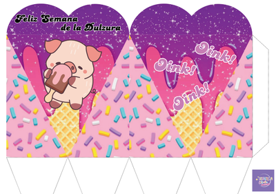 Cajas forma corazón – Pack PDF imprimible 