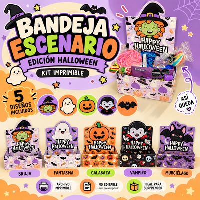Bandeja Escenario Halloween - PDF
