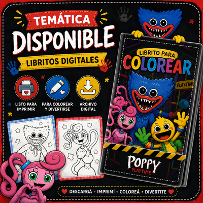 Libro para colorear - Poppy Playtime