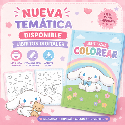 Libro para Colorear - Cinnamoroll