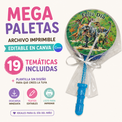 Pack de Plantillas para Mega Paletas – Editable en Canva