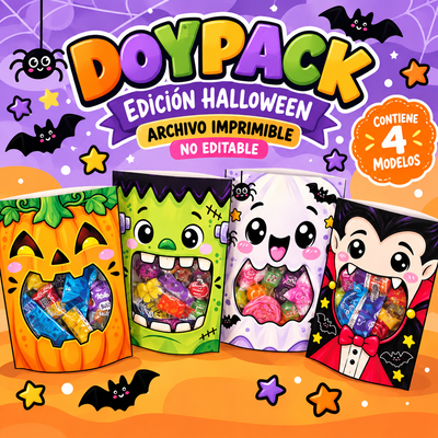 🎃 Doypack Edición Halloween – Archivo Imprimible