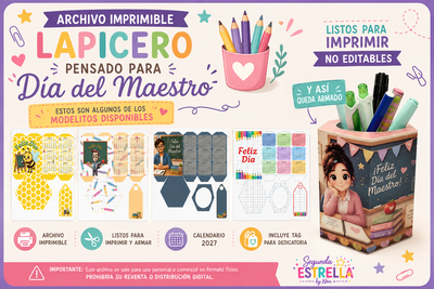 LAPICEROS DÍA DEL MAESTRO / MAESTRA – ARCHIVO DIGITAL IMPRIMIBLE