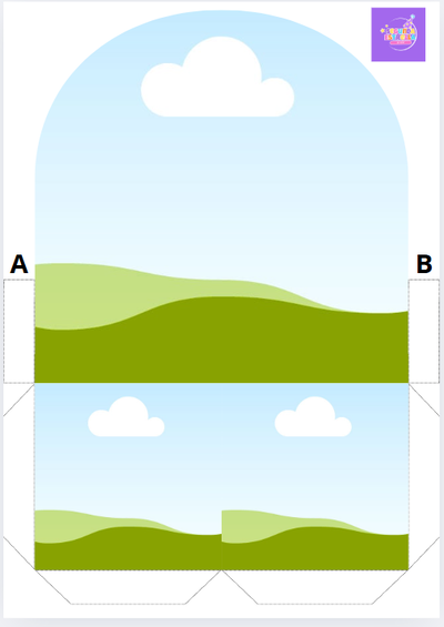 Mini bandejita c/ Banner  (2 espacios de guardado)