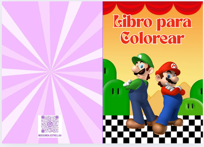 Libro para Colorear en PDF Mario Bross