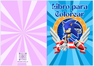 Libro para Colorear en PDF  Sonic
