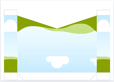 📦 Pack de Plantillas Editables – Box tipo sobre