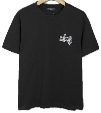 CAMISETA LOUIS VIUTTON BORDADO NEGRA