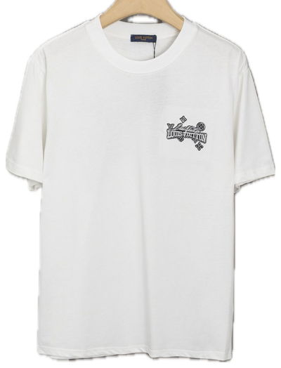 CAMISETA LOUIS VIUTTON BORDADO BLANCA