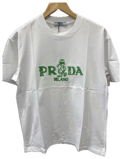 CAMISETA PRADA BORDADA AAA