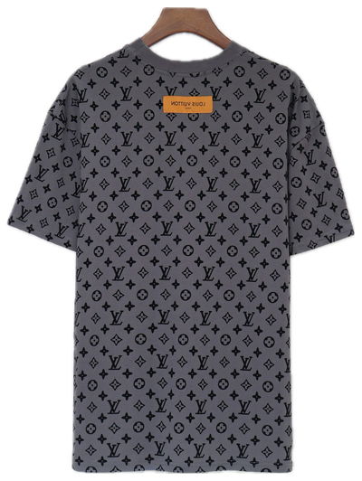 CAMISETA LOUIS VIUTTON GRIS/NEGRO