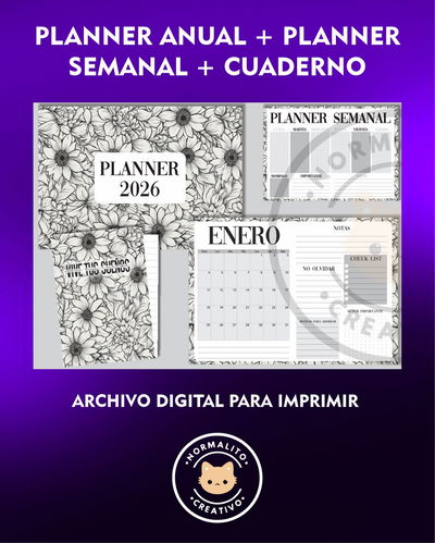 PACK PLANIFICADOS FLORES BLANCAS