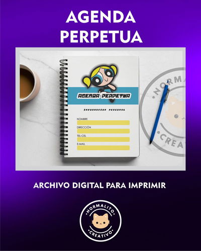 AGENDA PERPETUA "CREATIVA Y SOÑADORA"