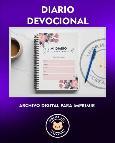 DIARIO DEVOCIONAL FLORES AZULES