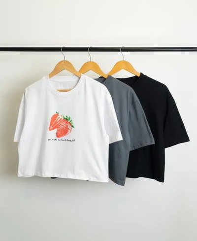Remera mangas cortas Frutilla