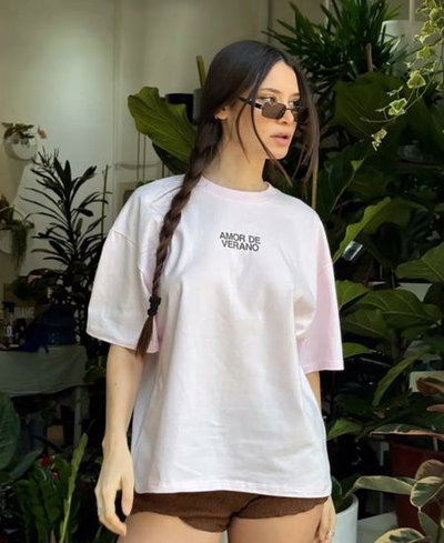 Remera Over Amor Verano