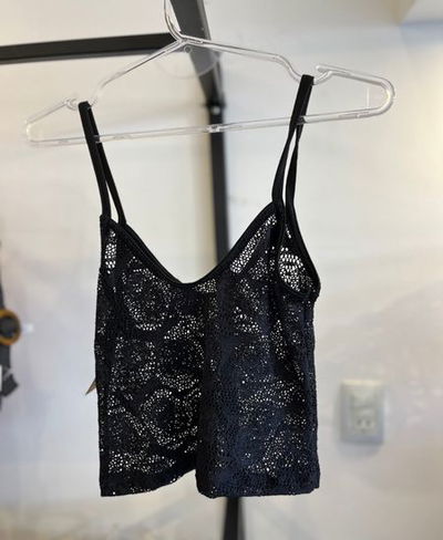 Musculosa top macrame Maca