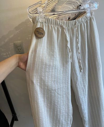 Patalon largo wide leg lino Mery