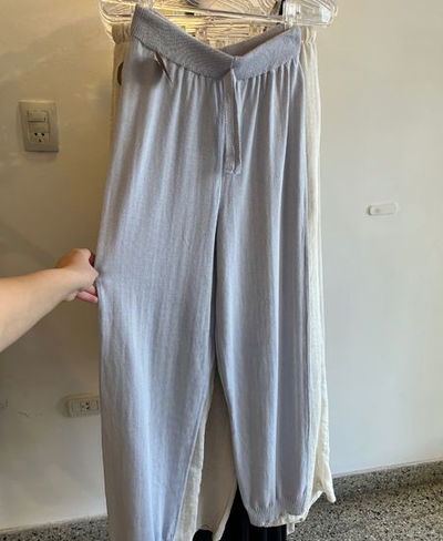 Pantalon largo con puño de hilo Luci