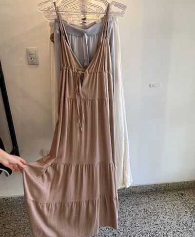 Vestido largo lino ISLA
