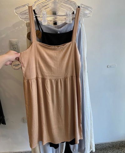 Vestido corto escote cuadrado Cata