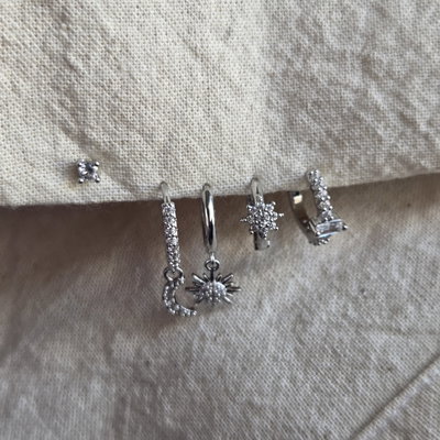 Set Mailen Plateado 