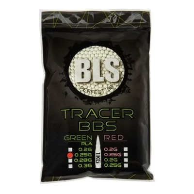 BBS 6mm 0.25 g BLS Tracers Green (verdes) 1 Kg
