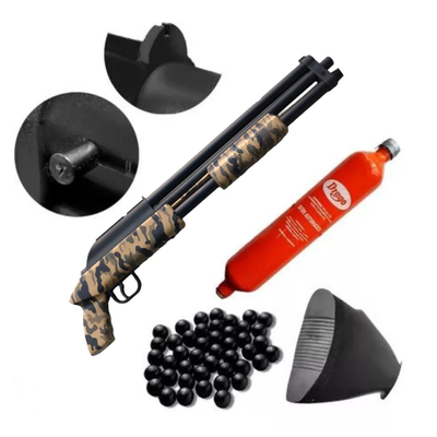 Escopeta Disuasiva D700cf2 Postas De Goma Defensa Peresonal Kit