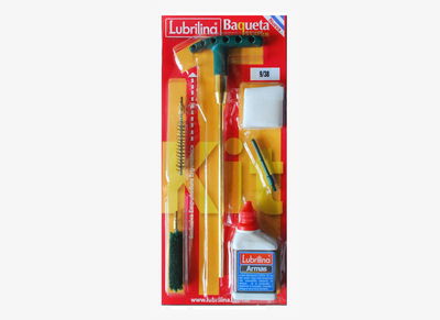 Kit Limpieza para arma corta 9 mm baqueta lubricante Lubrilina