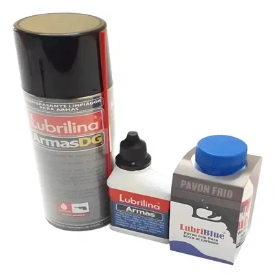 Lubrilina Kit Pavon Frio Armas + Desengrasante + Lubricante