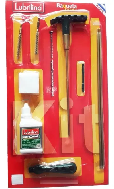 Kit Limpieza Lubrilina Baqueta Arma Larga Aire Comprimido5.5