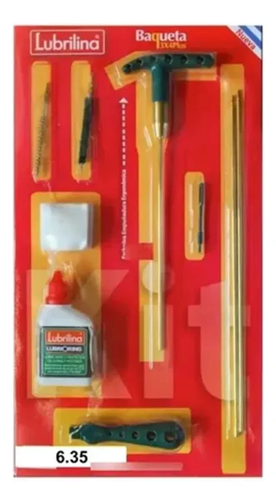 Kit Limpieza Lubrilina Baqueta 6.35 Mm