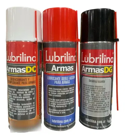 Kit Combo Armas Limpieza Lubrilina Lubricante Desemplomante
