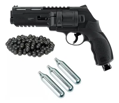Kit Revolver Disuasivo Umarex T4e Tr50 Gen2 Con Laser 