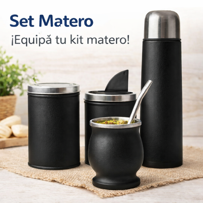 Set Equipo de Mate Negro