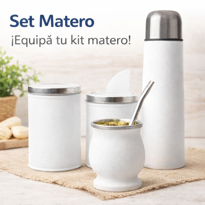 Set Equipo de Mate Blanco