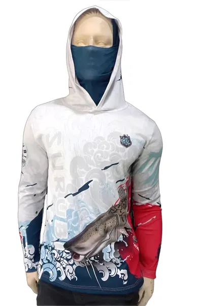 Remera Mto Samurai Secado Rápido Capucha Filtro Uv