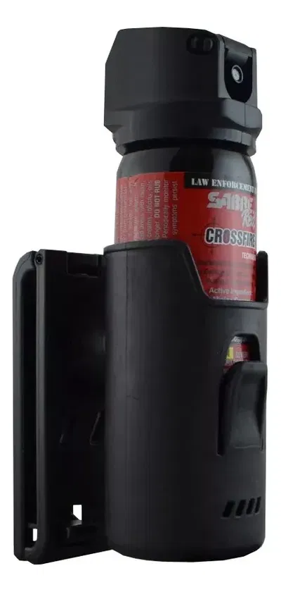 Porta Gas Pimienta Tactico De Polimero Boer - Cinto&molle Color Negro
