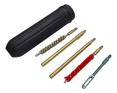 Kit Baqueta Pocket Lubrilina 22mm Pistola Limpieza Cepillo