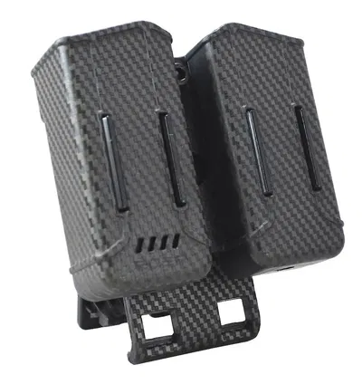 Portacargador Doble Polimero Boer Fibra De Carbono