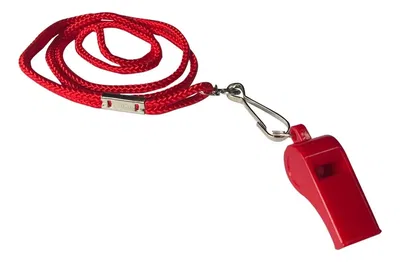 Silbato Rojo Con Cordon Profecional Guardavida