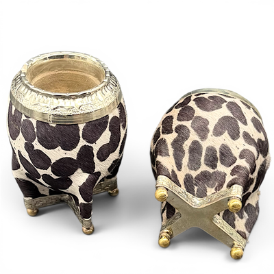 IMPERIAL C/PELO ANIMAL PRINT CON BASE COMPLETA DE ALPACA Y BOLITAS DE BRONCE (NACIONAL)