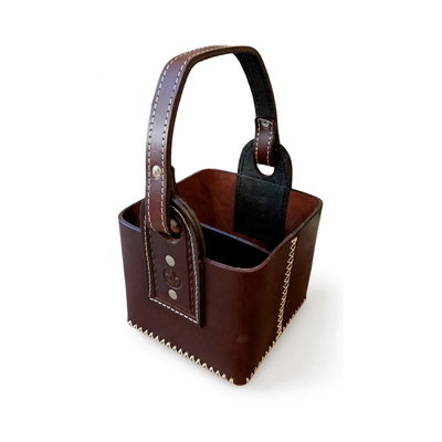 CANASTA MATERA 100% CUERO PREMIUM