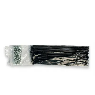 GRUESA DE RAYOS 260 NEGROS CON NIPLE 2MM
