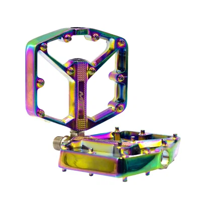 PEDAL 9/16 DE ALUMINIO TORNASOLADO CON PLATAFORMA