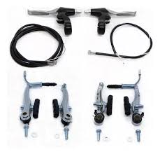 CONJUNTO DE FRENOS V-BRAKET ALUMINIO CON MANIJAS ZEST