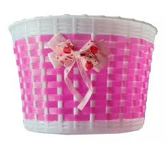 CANASTO NENA TEJIDO PVC CON FLORES