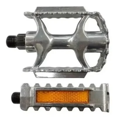 PEDAL MTB DE ALUMINIO CON REFLECTOR A BOLILLAS