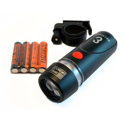 LUZ DELANTERA CON 3 LEDS A PILA